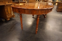 Willem III style Table in mahogany, Holland mid 19th C.