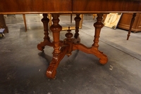 Willem III style Table in mahogany, Holland mid 19th C.