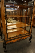 Willem III style Vitrine in walnut, Holland mid 19th Century