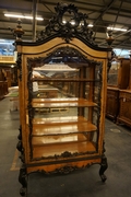 Willem III style Vitrine in walnut, Holland mid 19th Century